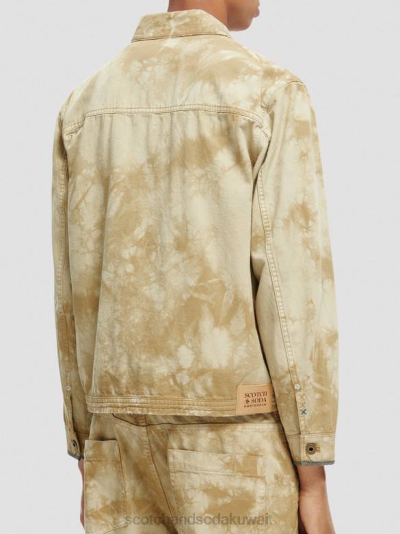 ملابس Scotch & Soda سترة سائق الشاحنة من الدنيم المصبوغة التحرير والسرد ب رجال N0V4577