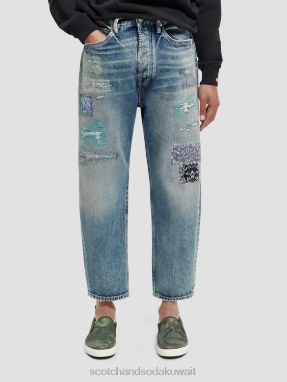 ملابس Scotch & Soda جينز ستراند الفاخر فائق الراحة الجرونج الجديد رجال N0V4578