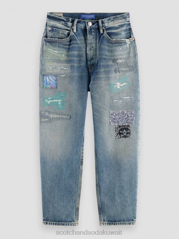 ملابس Scotch & Soda جينز ستراند الفاخر فائق الراحة الجرونج الجديد رجال N0V4578