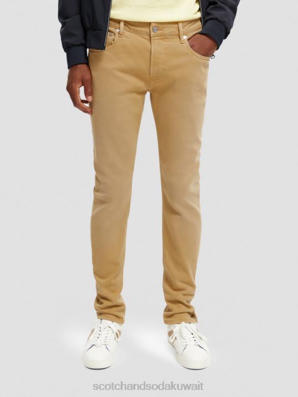 ملابس Scotch & Soda الجينز المصبوغ ذو المقاس النحيف للغاية رمل رجال N0V4580