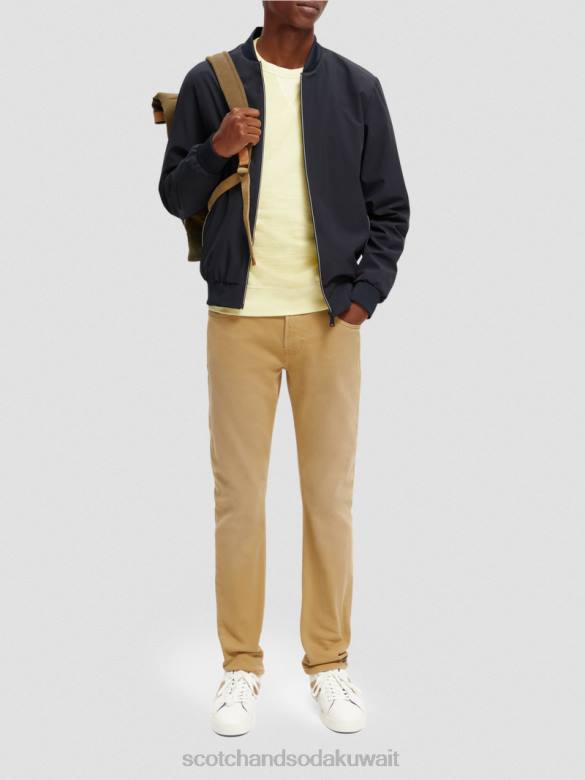 ملابس Scotch & Soda الجينز المصبوغ ذو المقاس النحيف للغاية رمل رجال N0V4580