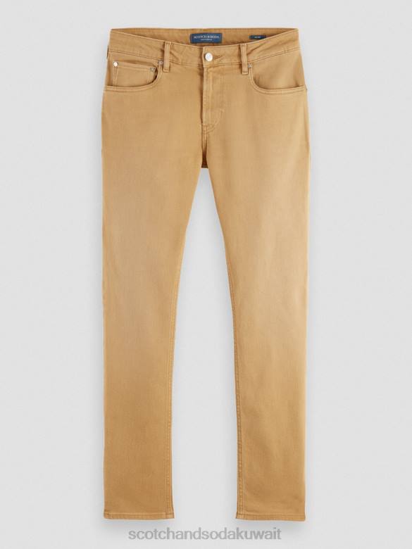ملابس Scotch & Soda الجينز المصبوغ ذو المقاس النحيف للغاية رمل رجال N0V4580