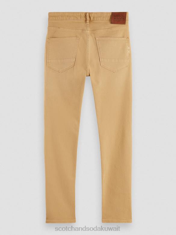 ملابس Scotch & Soda الجينز المصبوغ ذو المقاس النحيف للغاية رمل رجال N0V4580