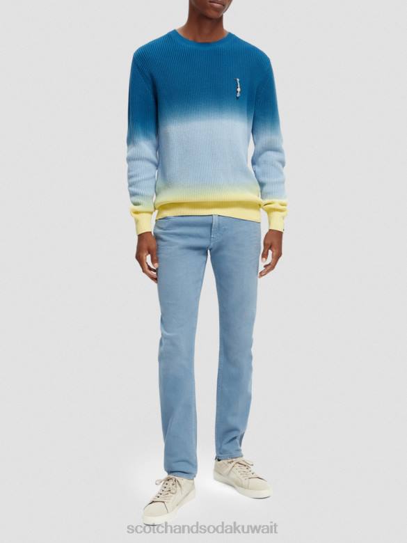 ملابس Scotch & Soda الجينز المصبوغ ذو المقاس النحيف للغاية أزرق رجال N0V4581