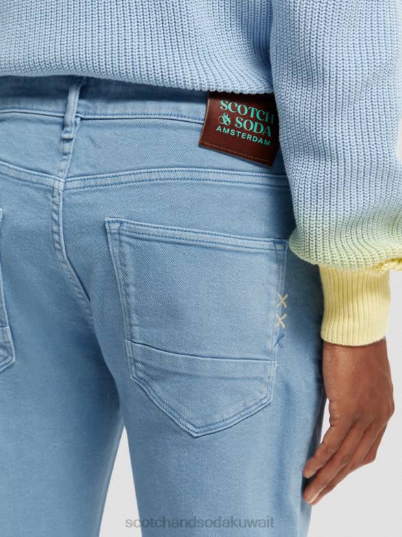 ملابس Scotch & Soda الجينز المصبوغ ذو المقاس النحيف للغاية أزرق رجال N0V4581