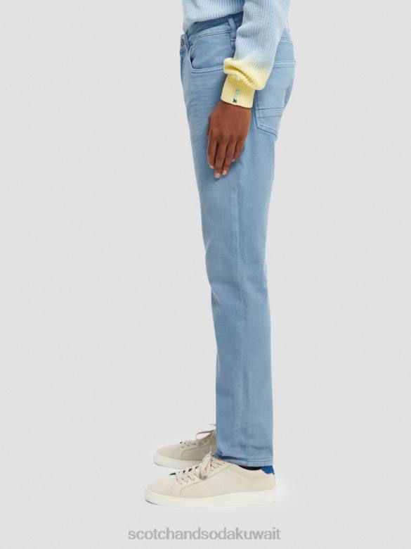 ملابس Scotch & Soda الجينز المصبوغ ذو المقاس النحيف للغاية أزرق رجال N0V4581