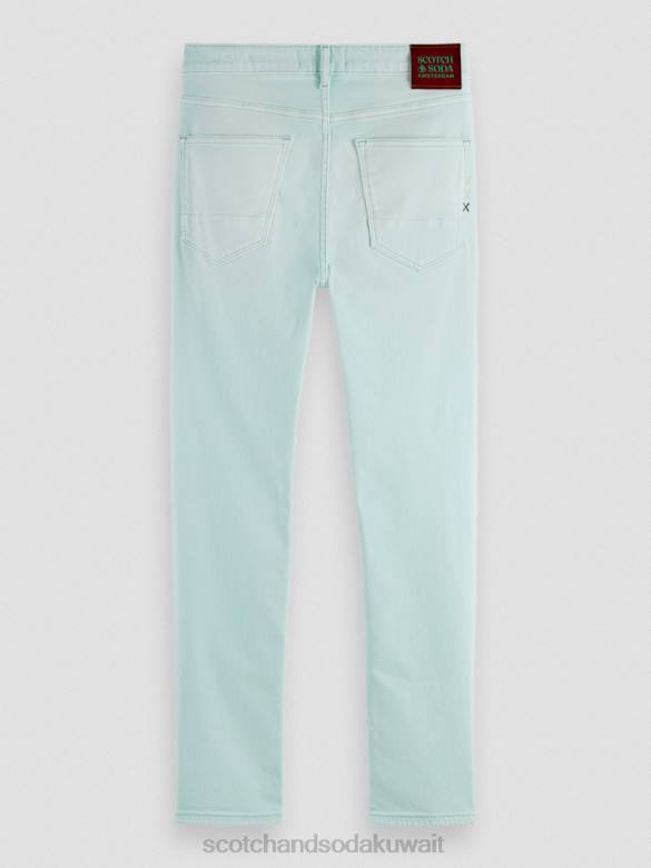 ملابس Scotch & Soda الجينز المصبوغ ذو المقاس النحيف للغاية نعناع رجال N0V4583