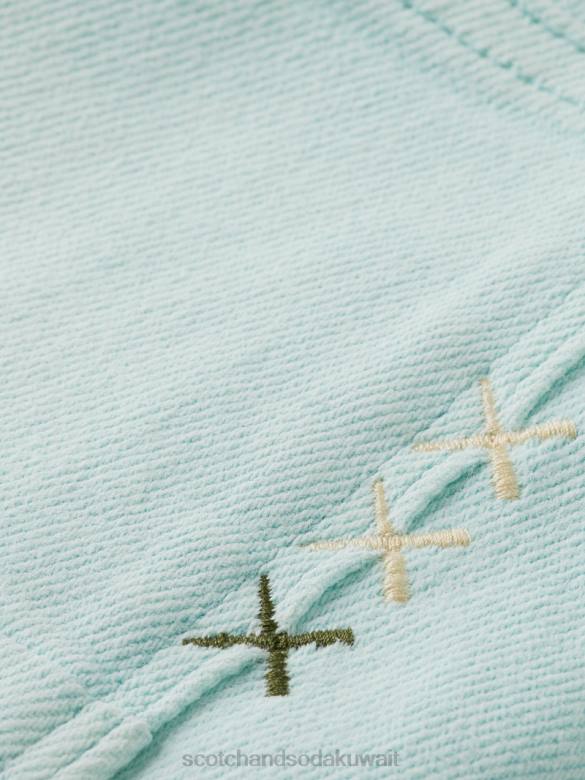 ملابس Scotch & Soda الجينز المصبوغ ذو المقاس النحيف للغاية نعناع رجال N0V4583