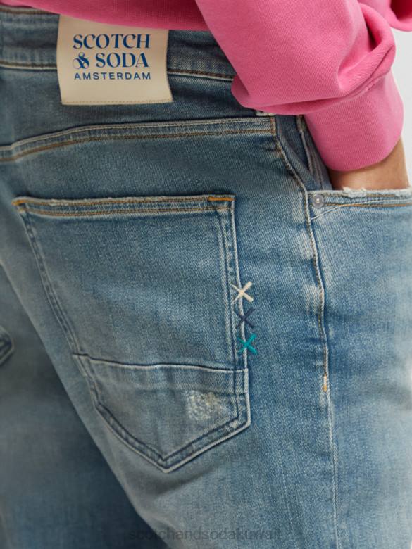 ملابس Scotch & Soda الجينز ذو المقاس النحيف للغاية الحلم الاخضر رجال N0V4585