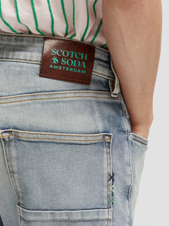 ملابس Scotch & Soda جينز رالستون العادي ذو المقاس النحيف الطنانة الأولى رجال N0V4587