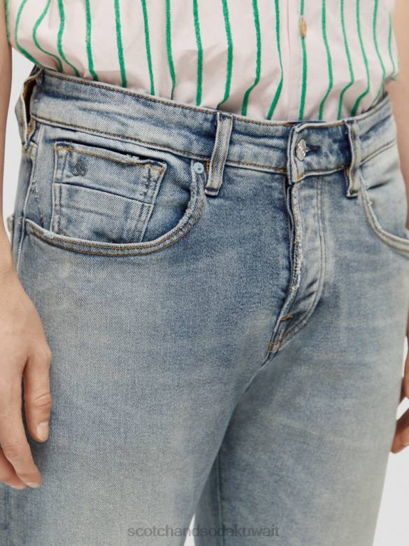 ملابس Scotch & Soda جينز رالستون العادي ذو المقاس النحيف الطنانة الأولى رجال N0V4587
