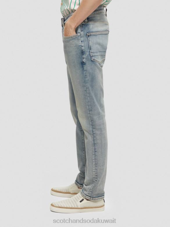 ملابس Scotch & Soda جينز رالستون العادي ذو المقاس النحيف الطنانة الأولى رجال N0V4587