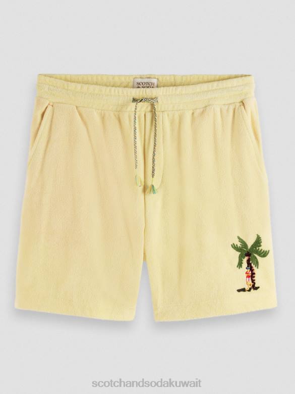 ملابس Scotch & Soda شورت برمودا منشفة مطرزة موز رجال N0V4591