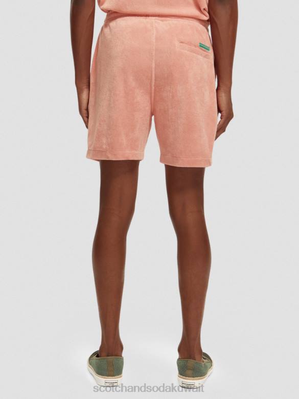 ملابس Scotch & Soda شورت برمودا منشفة مطرزة فلامنغو رجال N0V4592