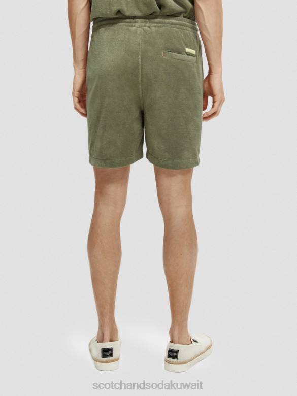 ملابس Scotch & Soda شورت برمودا منشفة مطرزة جيش رجال N0V4593