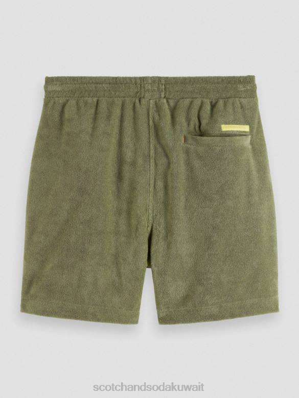 ملابس Scotch & Soda شورت برمودا منشفة مطرزة جيش رجال N0V4593