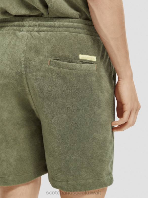 ملابس Scotch & Soda شورت برمودا منشفة مطرزة جيش رجال N0V4593