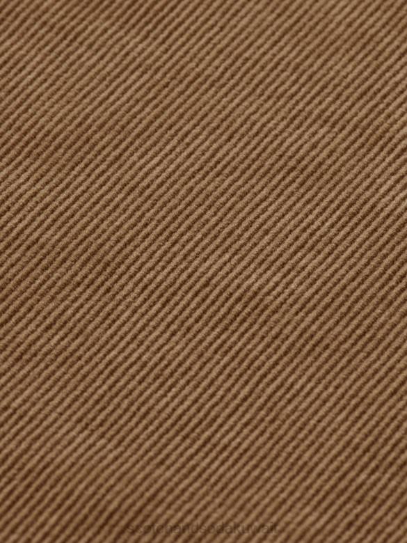 ملابس Scotch & Soda شورت من القطن العضوي ذو قصة مريحة الكاكي رجال N0V4594