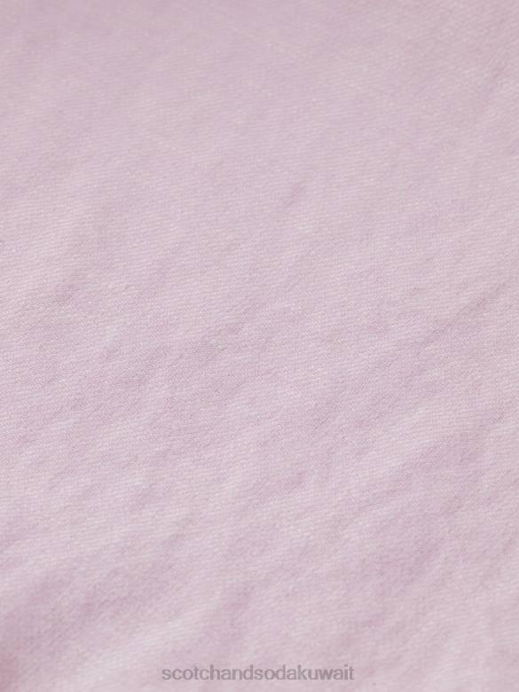 ملابس Scotch & Soda شورت برمودا من مزيج الكتان المفضل وَردَة رجال N0V4598