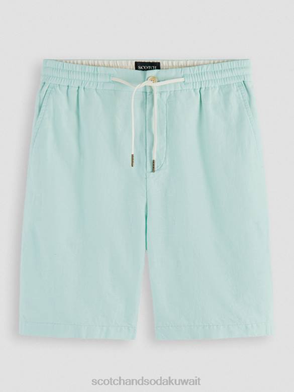 ملابس Scotch & Soda شورت برمودا من مزيج الكتان المفضل خليج رجال N0V4604