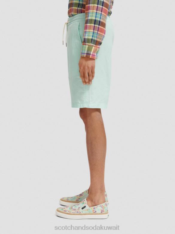 ملابس Scotch & Soda شورت برمودا من مزيج الكتان المفضل خليج رجال N0V4604
