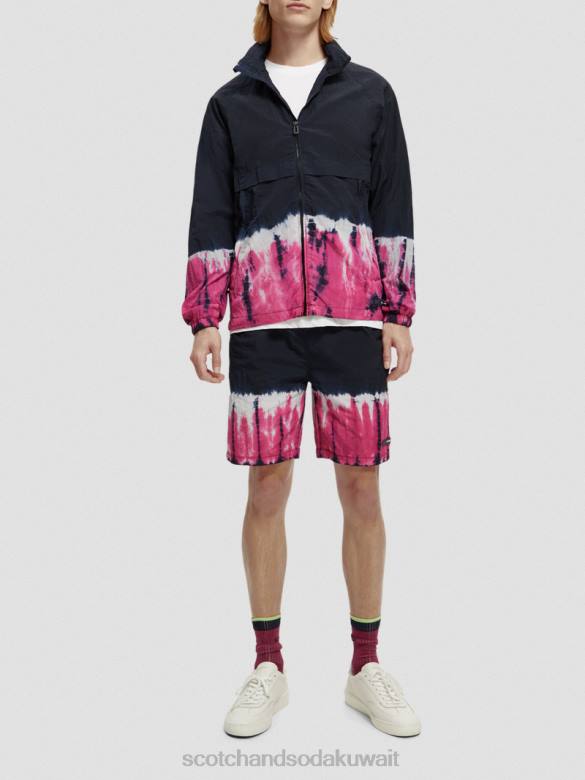 ملابس Scotch & Soda شورت مصبوغ صبغة ربطة عنق متعددة الألوان رجال N0V4617