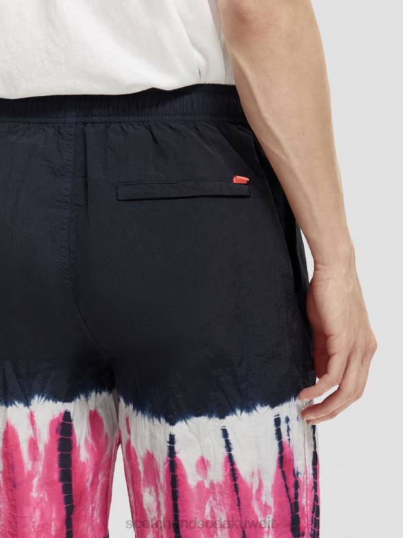 ملابس Scotch & Soda شورت مصبوغ صبغة ربطة عنق متعددة الألوان رجال N0V4617