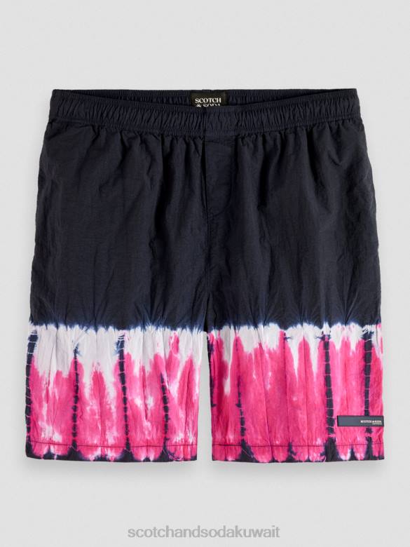ملابس Scotch & Soda شورت مصبوغ صبغة ربطة عنق متعددة الألوان رجال N0V4617