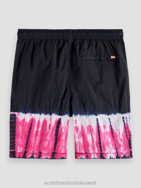 ملابس Scotch & Soda شورت مصبوغ صبغة ربطة عنق متعددة الألوان رجال N0V4617