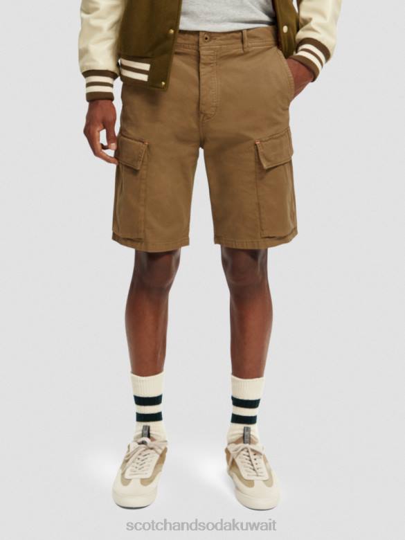 ملابس Scotch & Soda شورت البضائع المريح الكاكي رجال N0V4619