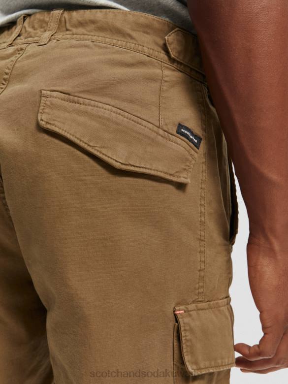 ملابس Scotch & Soda شورت البضائع المريح الكاكي رجال N0V4619