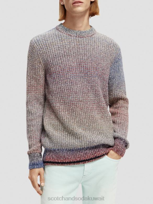 ملابس Scotch & Soda سترة مضلعة متدرجة التحرير والسرد ب رجال N0V4632