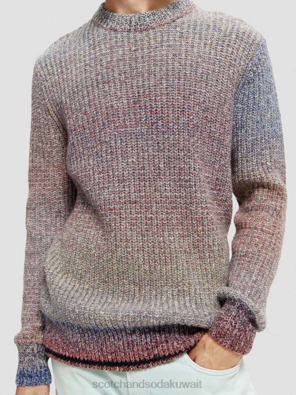 ملابس Scotch & Soda سترة مضلعة متدرجة التحرير والسرد ب رجال N0V4632