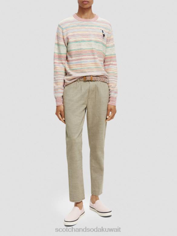 ملابس Scotch & Soda سترة مخططة محبوكة التحرير والسرد أ رجال N0V4634