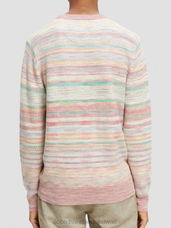 ملابس Scotch & Soda سترة مخططة محبوكة التحرير والسرد أ رجال N0V4634