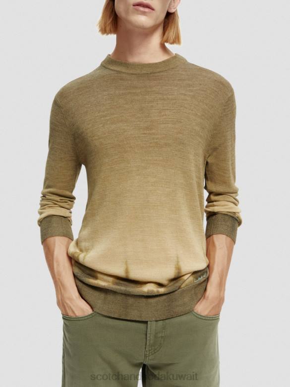 ملابس Scotch & Soda سترة من مزيج الصوف مصبوغة بشكل متدرج التحرير والسرد ج رجال N0V4643