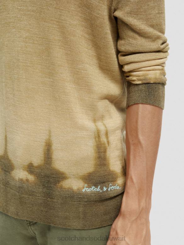 ملابس Scotch & Soda سترة من مزيج الصوف مصبوغة بشكل متدرج التحرير والسرد ج رجال N0V4643
