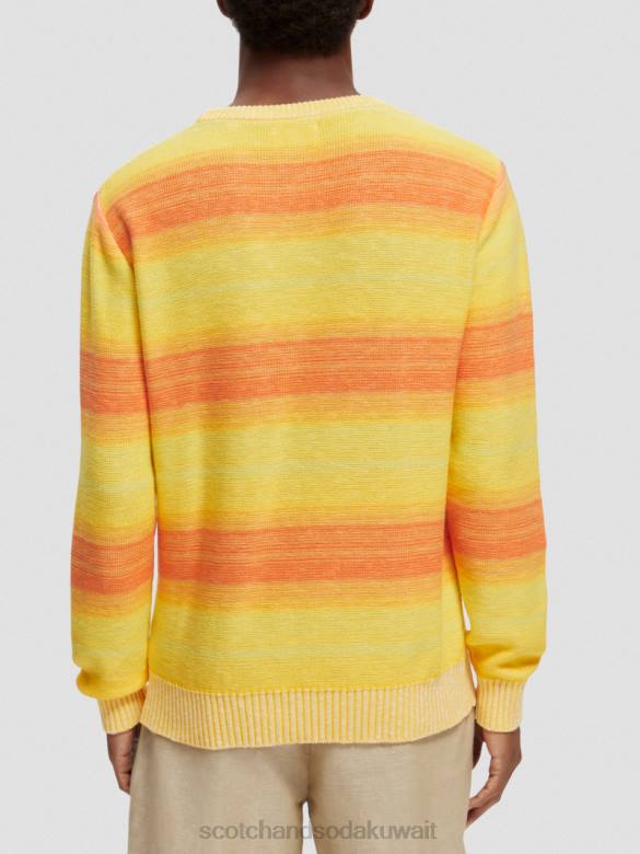 ملابس Scotch & Soda سترة مخططة متدرجة متعدد الخطوط رجال N0V4645