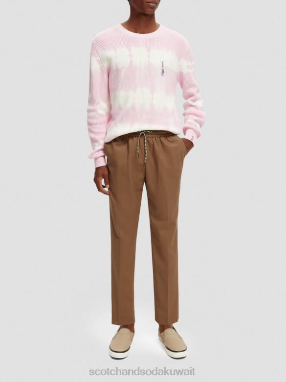 ملابس Scotch & Soda سترة عضوية متماسكة ومصبوغة بالربط التحرير والسرد ب رجال N0V4646