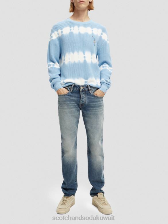 ملابس Scotch & Soda سترة عضوية متماسكة ومصبوغة بالربط التحرير والسرد أ رجال N0V4647