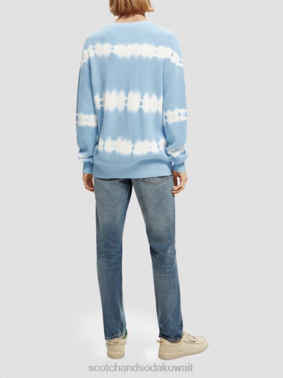 ملابس Scotch & Soda سترة عضوية متماسكة ومصبوغة بالربط التحرير والسرد أ رجال N0V4647