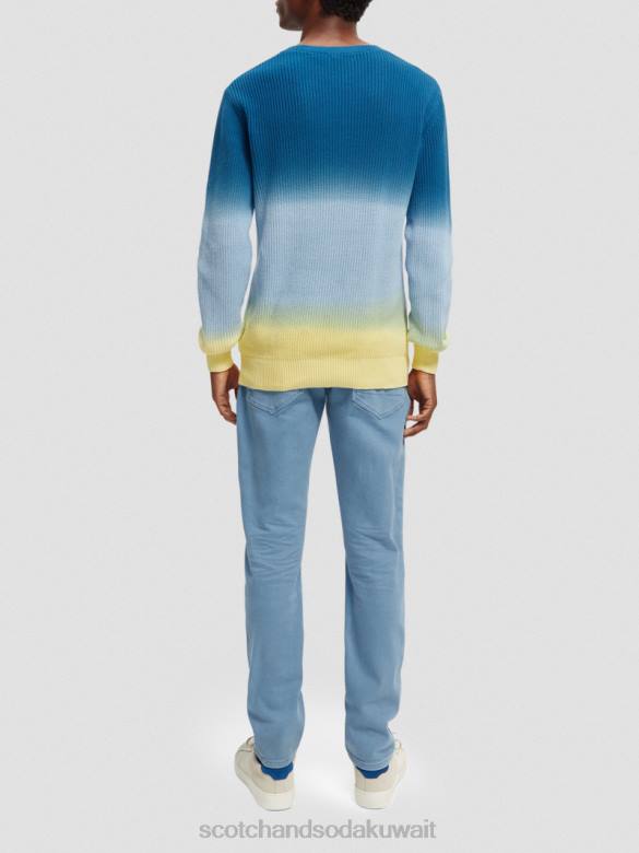 ملابس Scotch & Soda سترة عضوية متماسكة ومصبوغة بالربط التحرير والسرد د رجال N0V4648