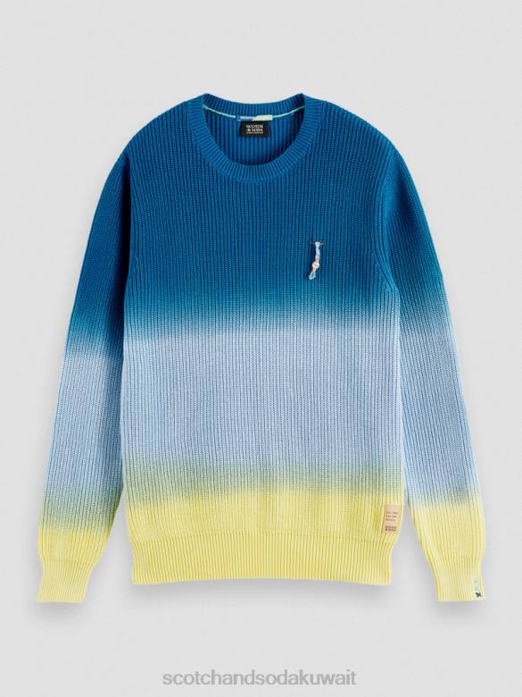 ملابس Scotch & Soda سترة عضوية متماسكة ومصبوغة بالربط التحرير والسرد د رجال N0V4648