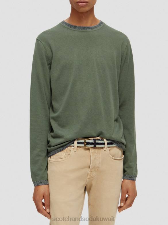 ملابس Scotch & Soda سترة بأطراف متباينة جيش رجال N0V4653