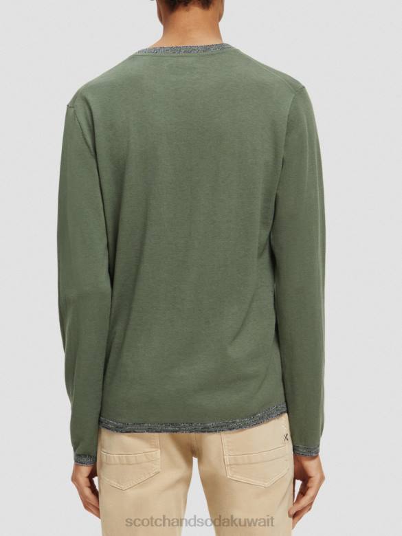ملابس Scotch & Soda سترة بأطراف متباينة جيش رجال N0V4653