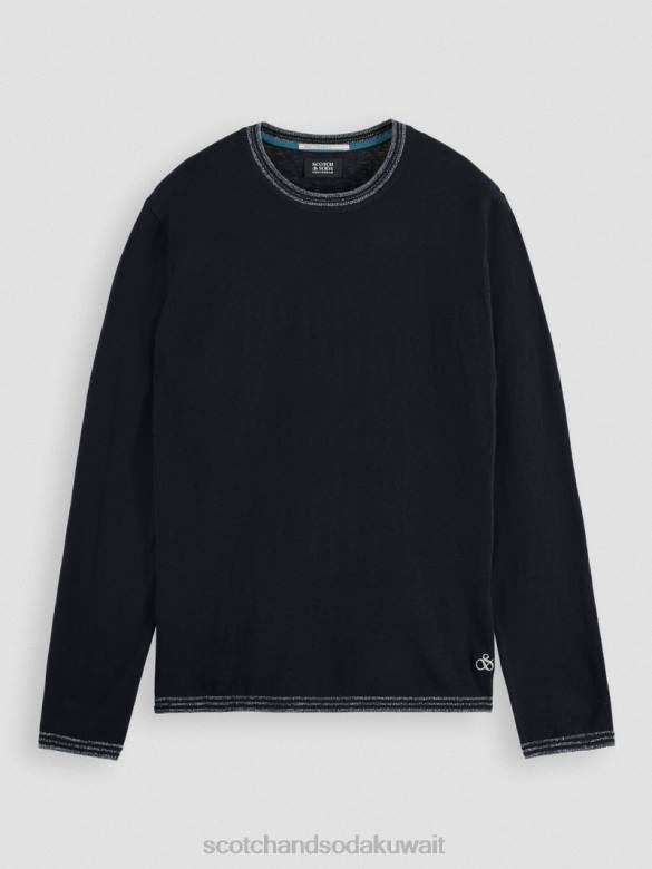 ملابس Scotch & Soda سترة بأطراف متباينة القوات البحرية رجال N0V4654