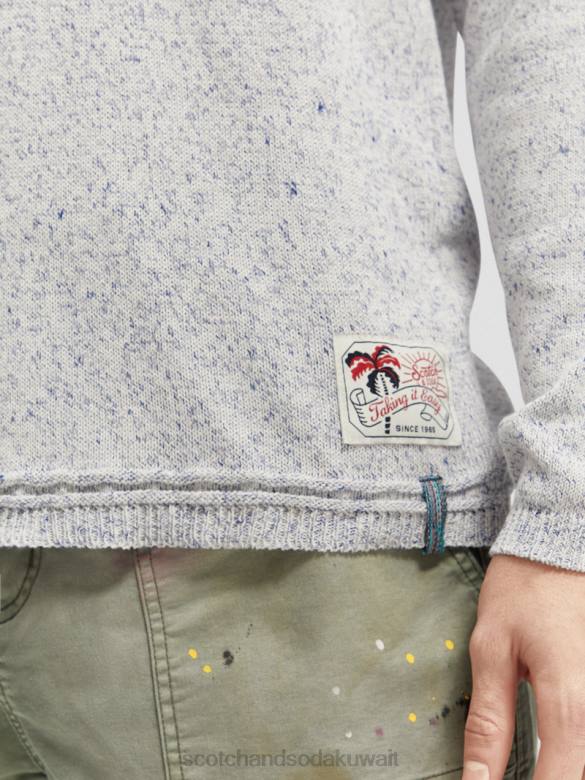 ملابس Scotch & Soda سترة ريجلان ريفييرا الأزرق مزيج رجال N0V4660
