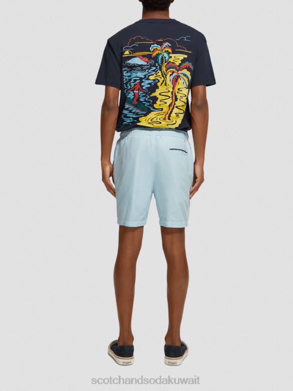 ملابس Scotch & Soda شورت سباحة متوسط ​​الطول البحر الأزرق رجال N0V4664