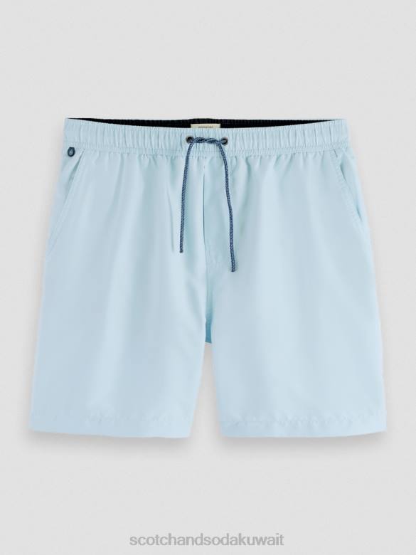 ملابس Scotch & Soda شورت سباحة متوسط ​​الطول البحر الأزرق رجال N0V4664