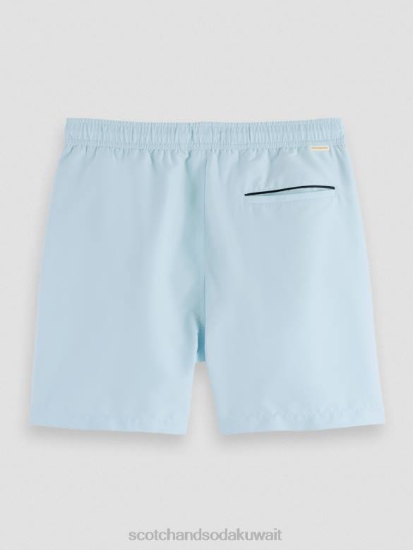 ملابس Scotch & Soda شورت سباحة متوسط ​​الطول البحر الأزرق رجال N0V4664